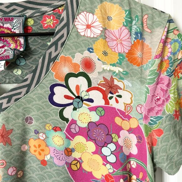 Johnny Was Lapin Drape Tunic Top Shirt Size XS - Picture 3 of 6